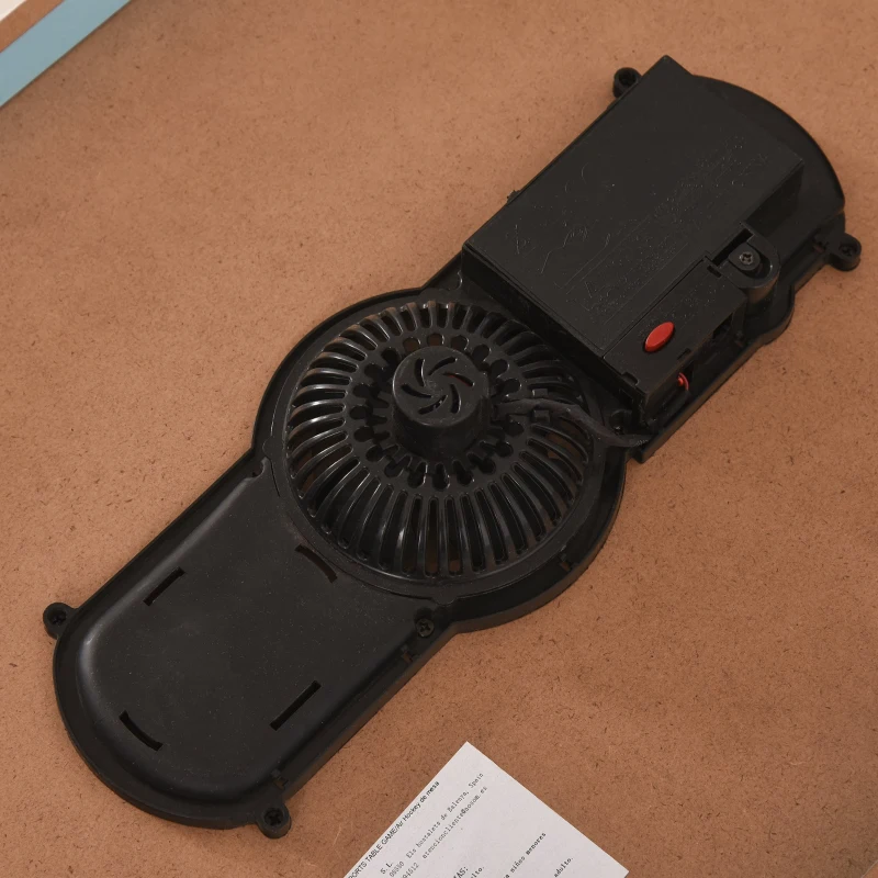 HOMCOM Mini Mesa de Hockey de Aire Juego de Hockey sobre Hielo con Ventilador para Fiesta Doméstico Portátil y Divertido Mayores de 8 Años 72,5x40x10,5 cm Azul