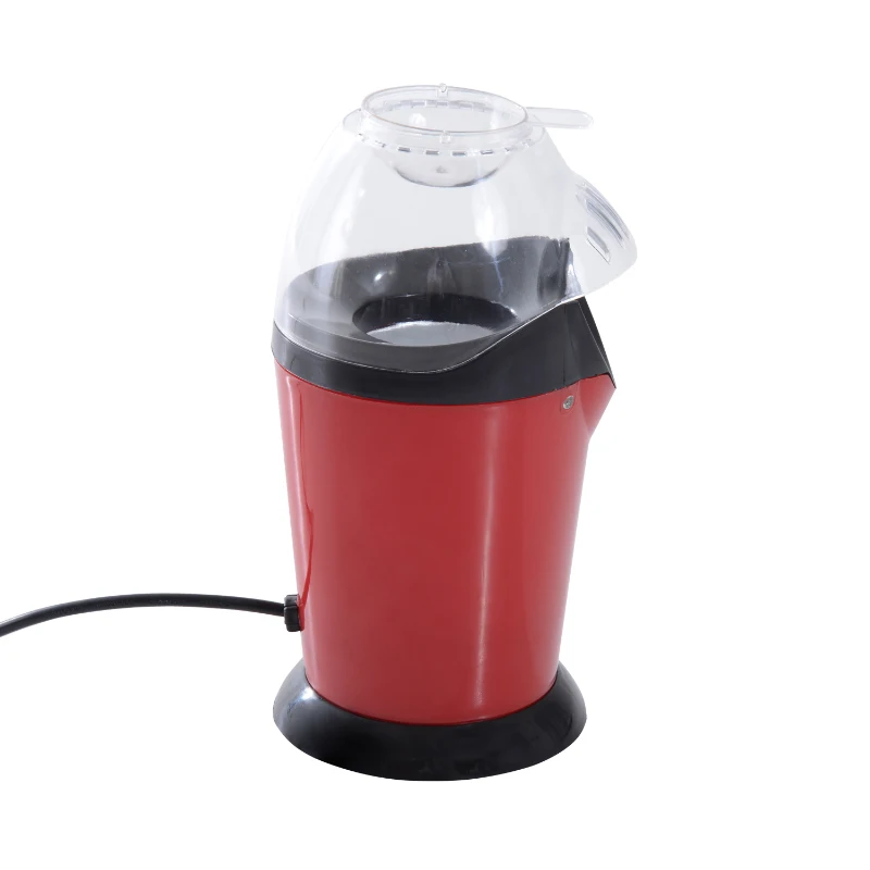 Palomitero Maquina de Palomitas de Maíz Portátil 1200w 15x14x17,5cm Color Rojo Aluminio