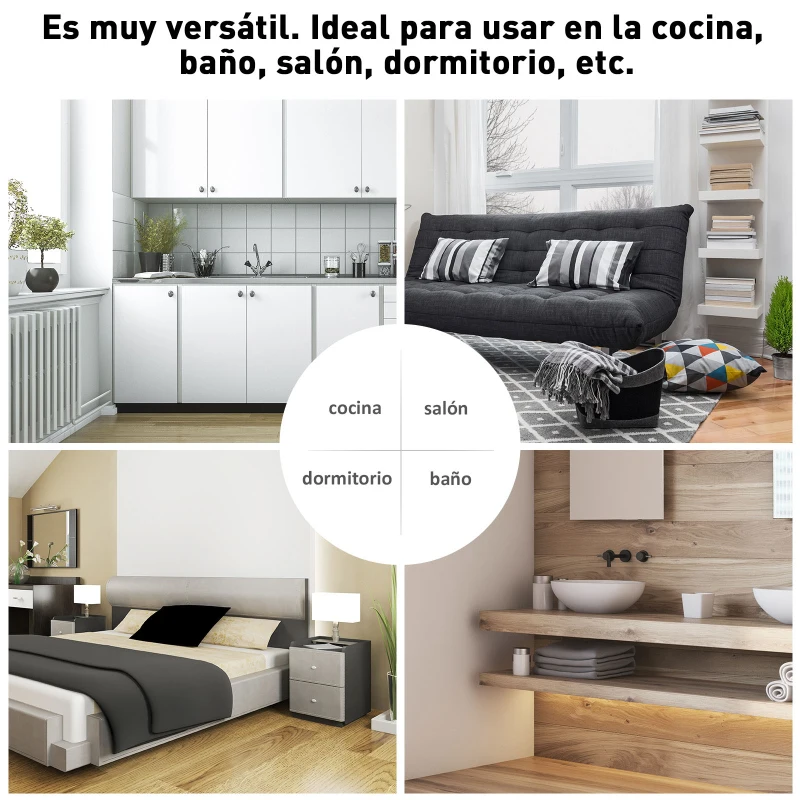 HOMCOM Carrito Auxiliar con Ruedas Carrito Verdulero Carro de Cocina con 2 Cajones 2 Cestas y 2 Estantes 74x37x76 cm Blanco