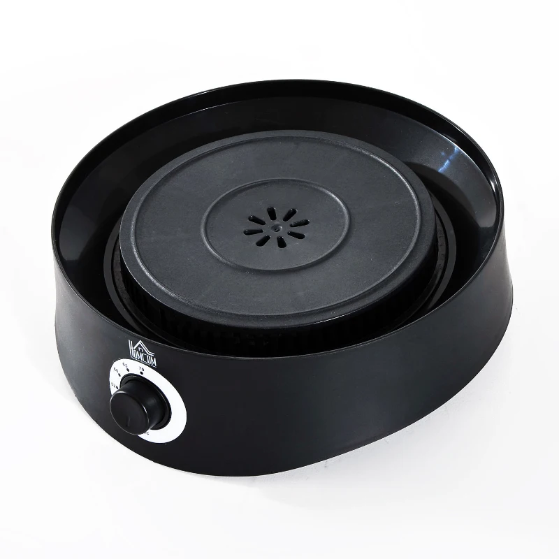 HOMCOM 280W Plastic 5-Tier Fruit Dehydrator w/ Temperature Control Black