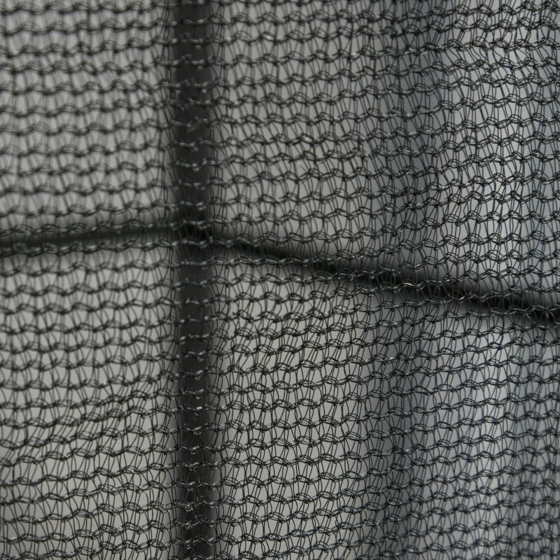 HOMCOM Cama Elástica Infantil Trampolín para Niños con Red Protectora Puerta con Cremallera +3 Años para Interiores y Exteriores Marco Acero 140x140x158 cm Negro