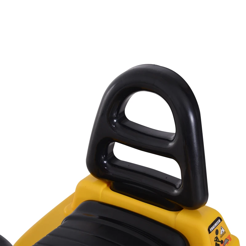 HOMCOM Correpasillos Excavadora para Niños Tractor Infantil que Funciona de verdad para mayores de 3 años