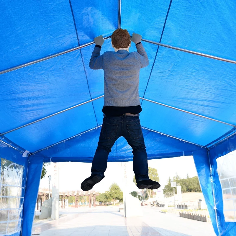 Carpa 6x4x2.8m Acero Galvanizado Pabellon Recepcion Boda Gazebo Cenador