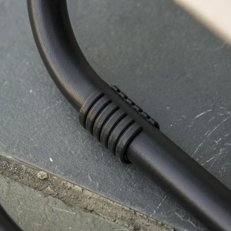 Outsunny Tumbona Plegable y Reclinable de Acero con Portavasos Reposacabezas Extraíble y Reposabrazos para Exterior Jardín 90x75x110 cm Beige