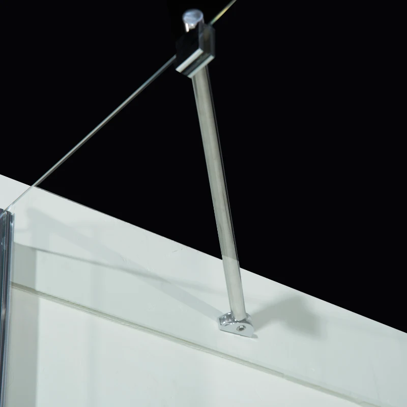 Mampara Ducha Cristal Templado 140x120cm Pantalla Ducha Bañera de Baño