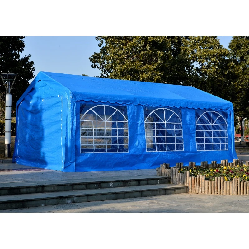 Carpa 6x4x2.8m Acero Galvanizado Pabellon Recepcion Boda Gazebo Cenador