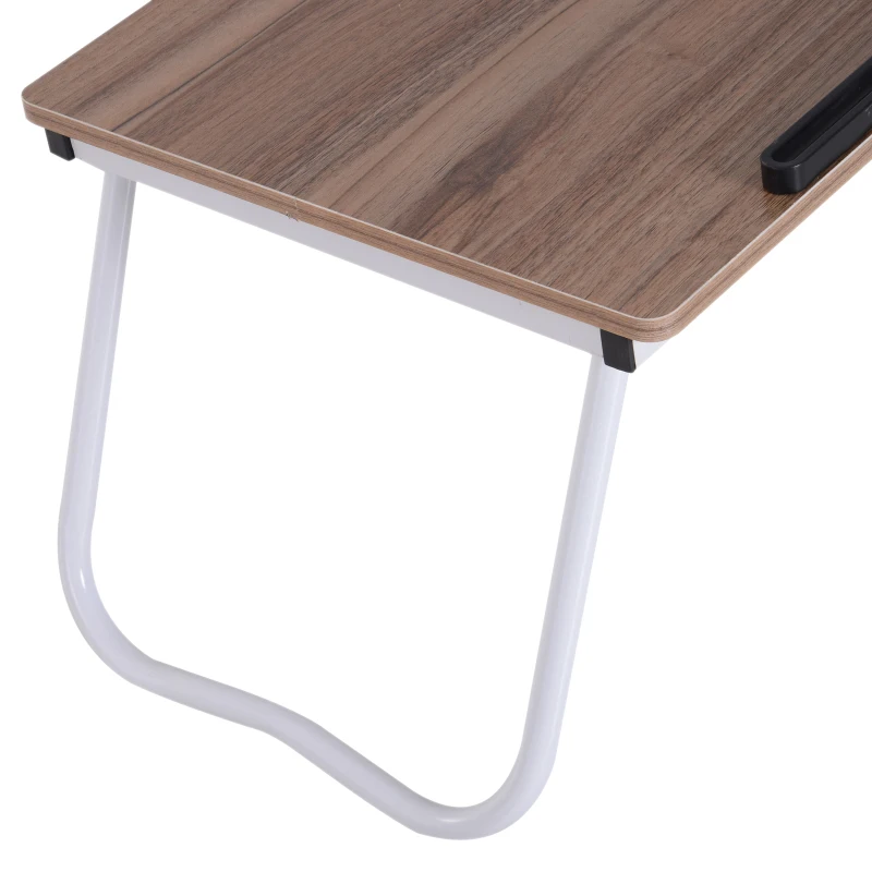 Vinsetto Mesa de Ordenador Portátil Plegable Soporte Escritorio de Regazo Inclinable Bandeja de Cama Ajustable 64x36x27cm Estación de Trabajo para Cama Sofá Bandeja Leyendo