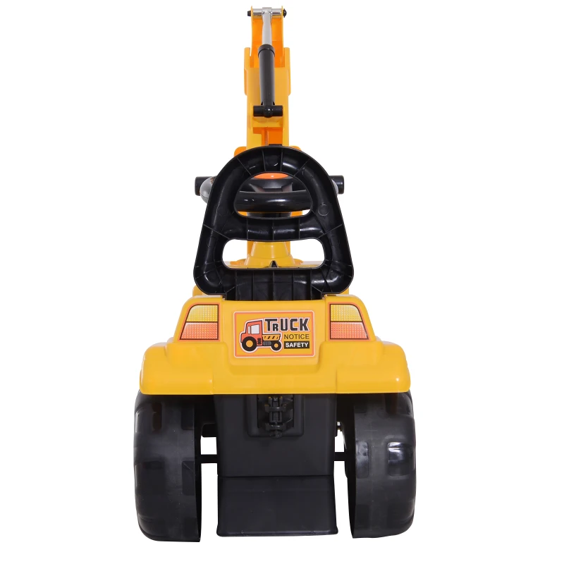 HOMCOM Correpasillos Excavadora para Niños Tractor Infantil que Funciona de verdad para mayores de 3 años