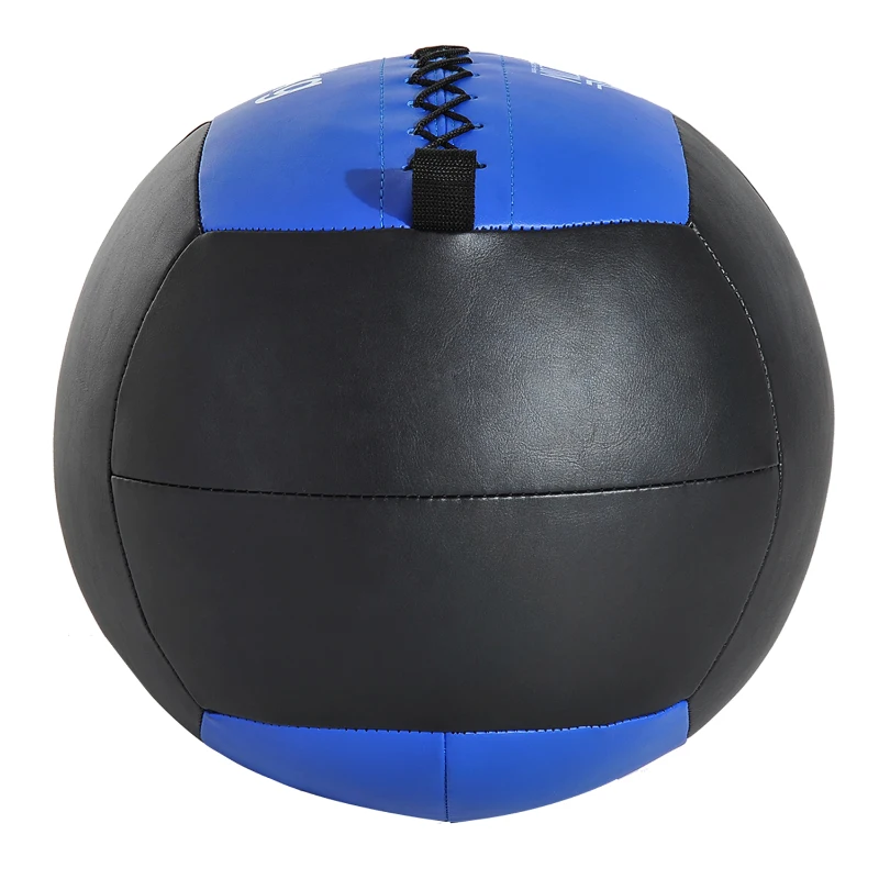 HOMCOM Balón Medicinal de Crossfit 6Kg con Asas tipo Pelota de Ejercicios de Cuero y PU Ф35cm