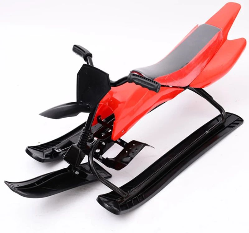 Homcom - Trineo de nieve modelo motocicleta carreras tubo de acero para esquiar esqui