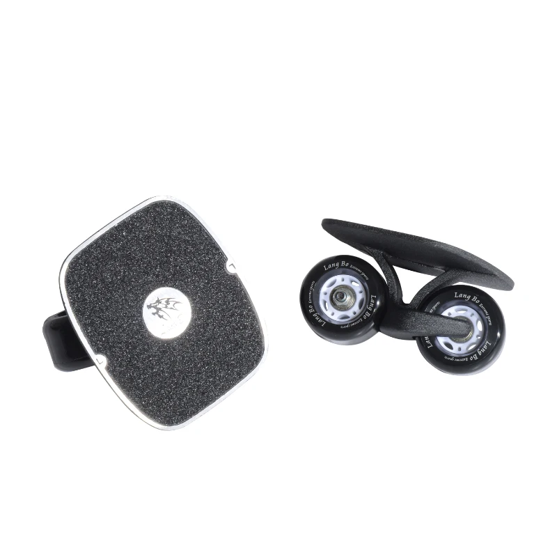 Patin Freeline Skate Aluminio 16.5x14x9cm (LxAnxAl) Skates 2 Ruedas 70mm Negro