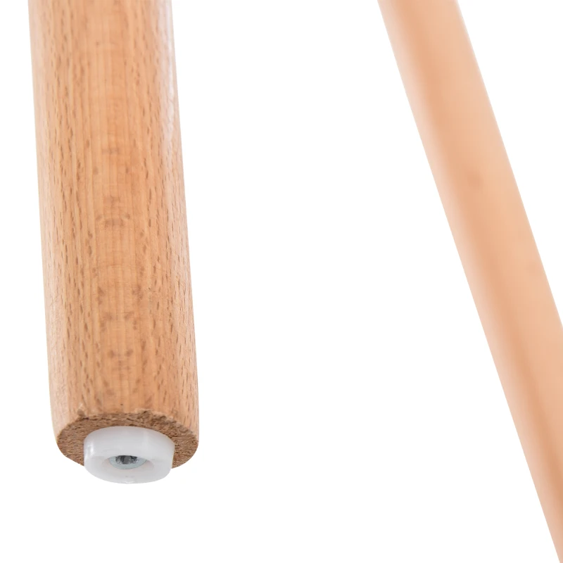 HOMCOM MDF Round Nordic Dining Table White/Brown