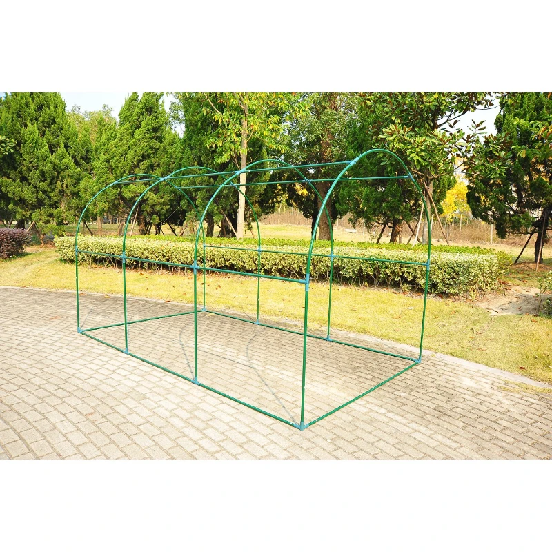 Outsunny Plastico Invernadero Caseta 350x200x200cm Acero Cultivo Plantas