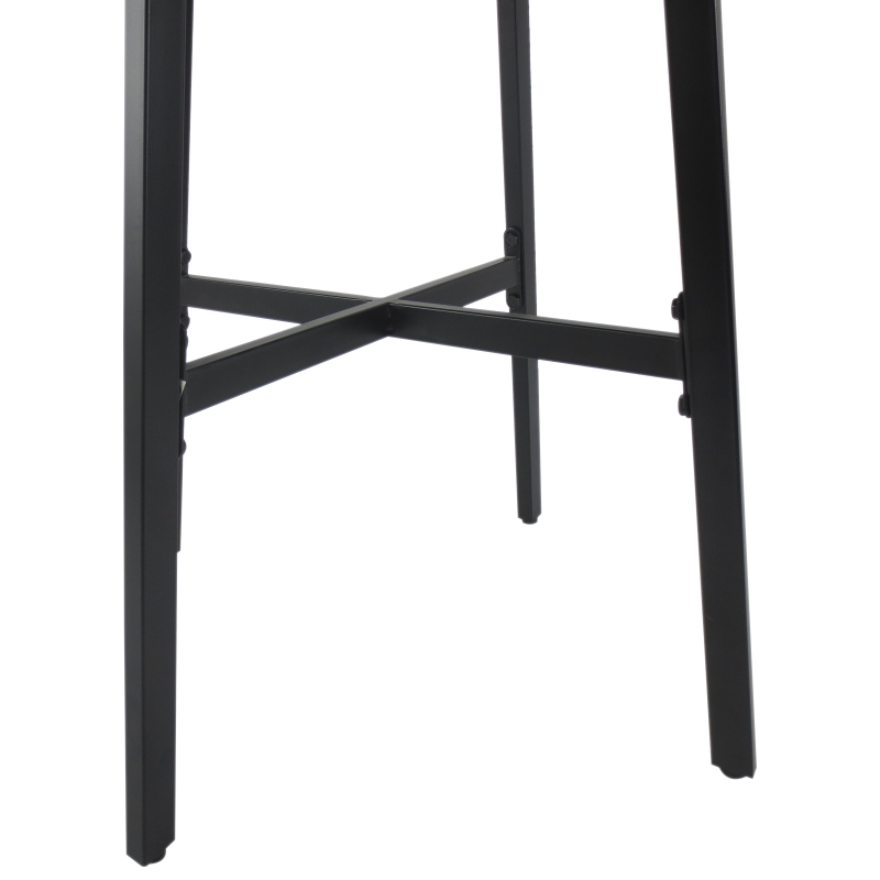 Outsunny® Conjuntos de Mesa y 2 Sillas de Jardín Muebles Comedor Exterior Bistro Café Set Jardín Terraza Sillón Ancho y Cómodo Acero