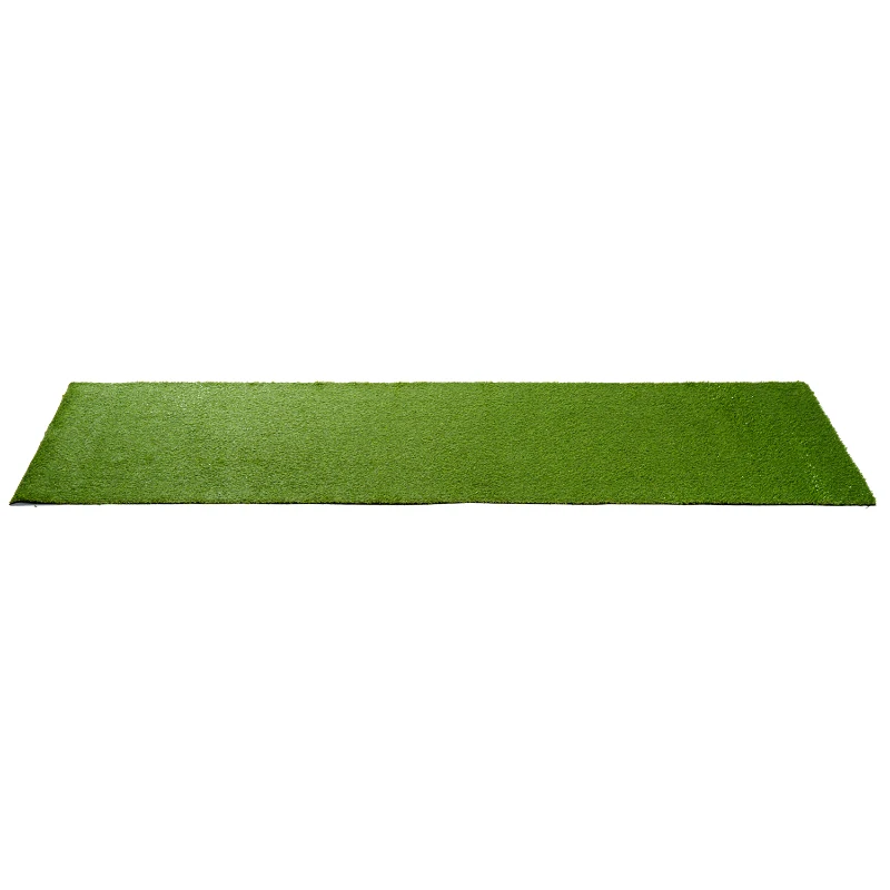 Outsunny Set de 3 Rollos Césped Artificial para Jardín 3x1m 20mm Estera de Hierba Sintética para Terraza Alfombra de Césped Tacto Cómodo Reciclable Interior
