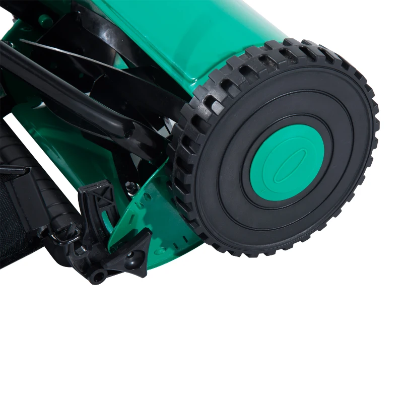 Cortacesped Manual Segadora Cortadora Cesped 48.5x34.5x23.5cm Bolsa 25L 2 Ruedas