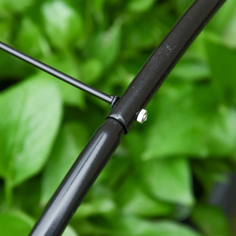 Outsunny Mini Invernadero Túnel de Jardín 2 en 1 Huerto Urbano con Cubierta de PVC y Ventanas Enrollables para Cultivo Flores Plantas Verduras 120x79x53 cm Transparente