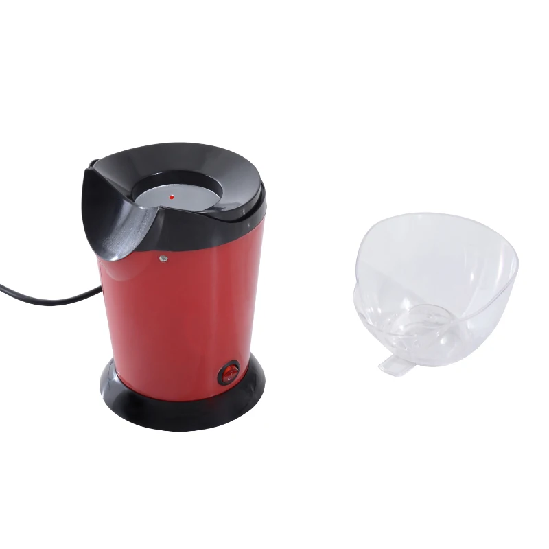 Palomitero Maquina de Palomitas de Maíz Portátil 1200w 15x14x17,5cm Color Rojo Aluminio