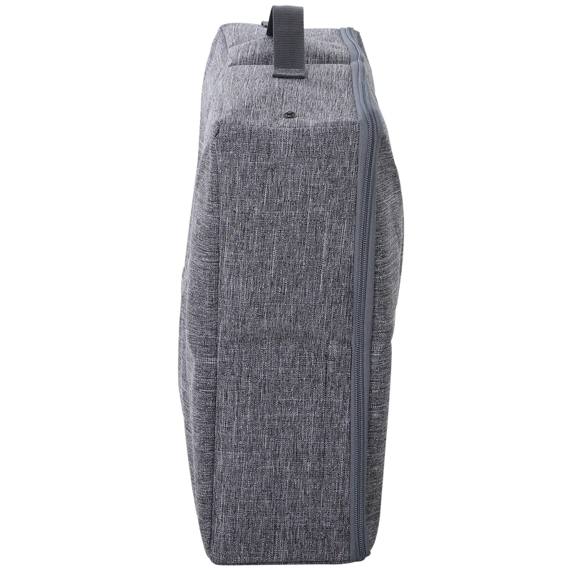 PawHut Arenero Plegable Portátil para Gatos Aseo Gatos con Asa y Cremallera 45x35x12 cm Gris Tela Oxford