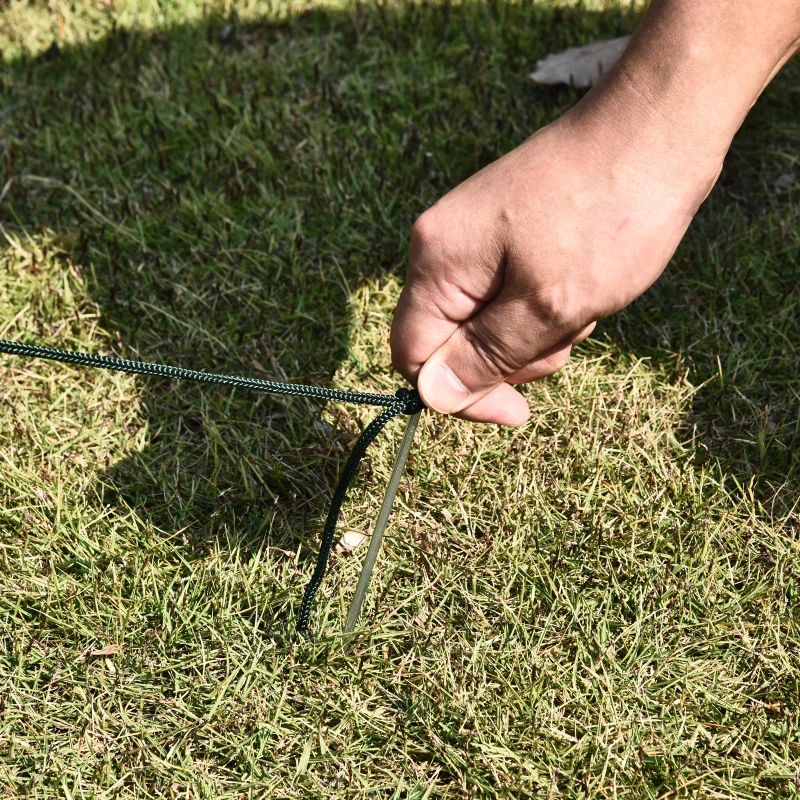 Outsunny Invernadero de Jardín Terraza para Huerto en Casa 100x50x150cm Color Verde Tubo de Acero y PE