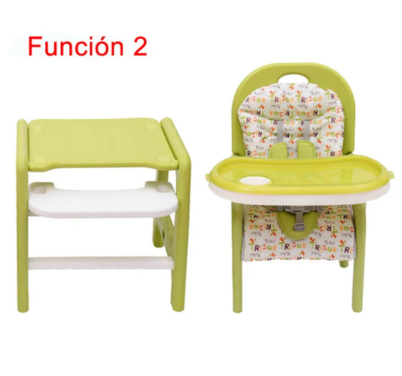 Trona Multifuncional 54x59x103cm Sillita Bebe Convertible Mecedora Balancin Mesa Verde