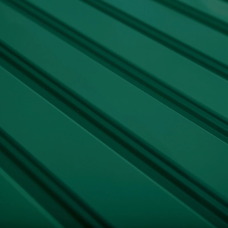 Outsunny Cobertizo de Jardín Exterior para 2 Contenedores de Basura Caseta de Herramientas con Tapa de Elevación Neumática Acero 173x100x134/114 cm Verde