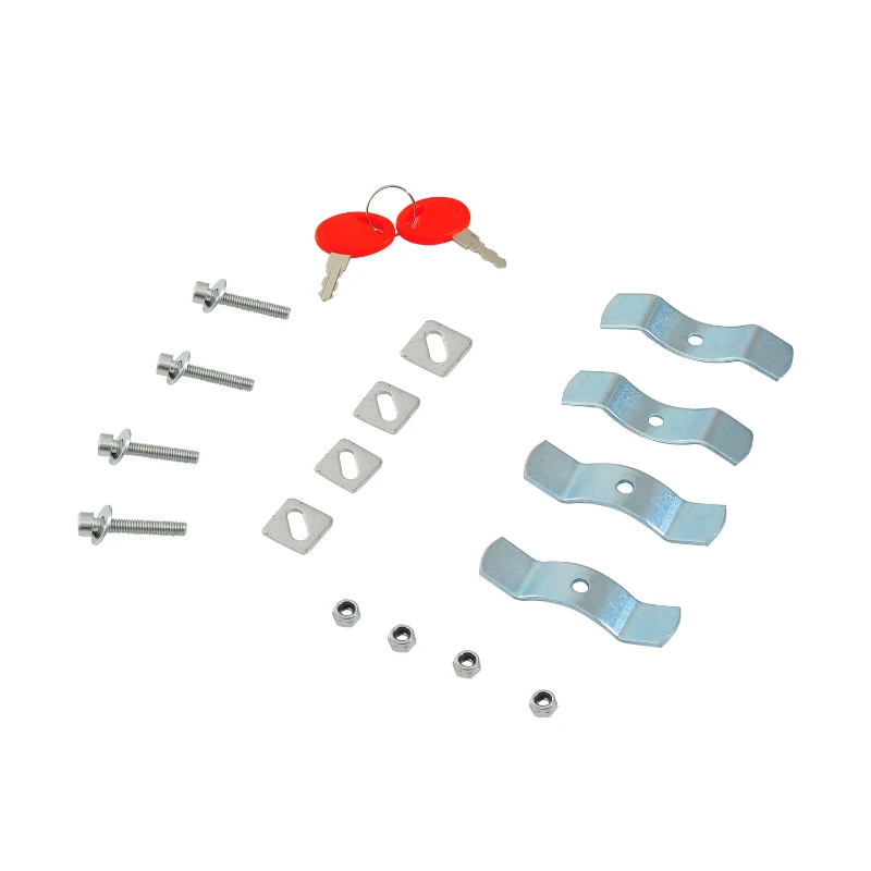 HOMCOM Baul de Moto Maleta 35L + Llaves y Accesorios Equipaje Motos Caja Topbox Topcase