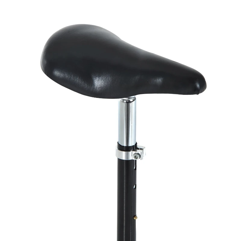 HOMCOM Patinete Eléctrico Plegable para Niños y Adolescentes  E-Scooter con Manillar y Asiento Ajustable Freno Pie 79x37x99cm  Negro