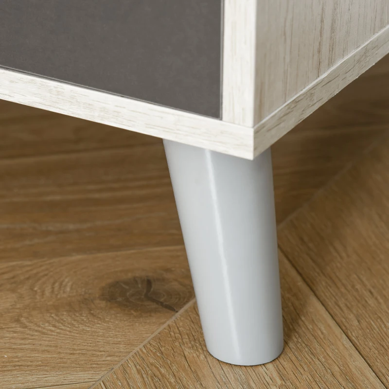 HOMCOM Estantería Librería Moderna para Libros tipo Biblioteca Organizador Multifuncional para Salón Oficina Domitorio Antivuelco 80x40x120cm Gris (6 Cubos)