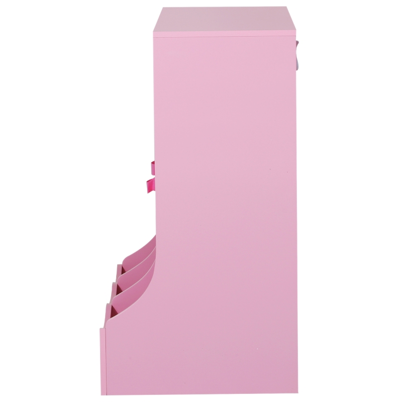 HOMCOM Estante Organizador para Juguetes Libros Estantería de Almacenamiento Habitación Infantil de 3 Niveles 8 Cajas