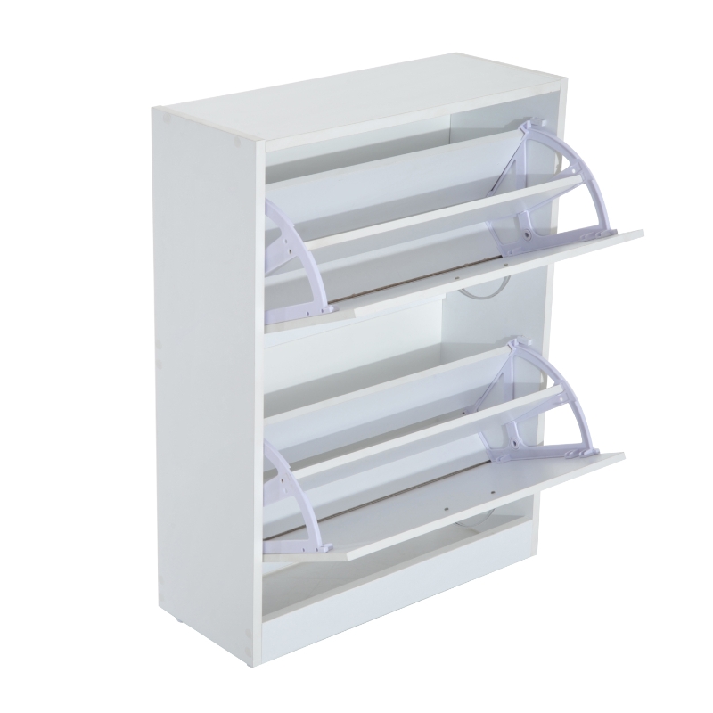 HomCom® Zapatero de Madera Armario para Zapatero 2 Puertas Abatibles