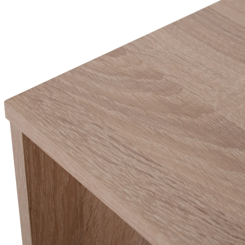 HOMCOM Estantería para Libros Librería de Madera 4 Estantes Biblioteca Organizador para Hogar y Oficina 40x29x106cm