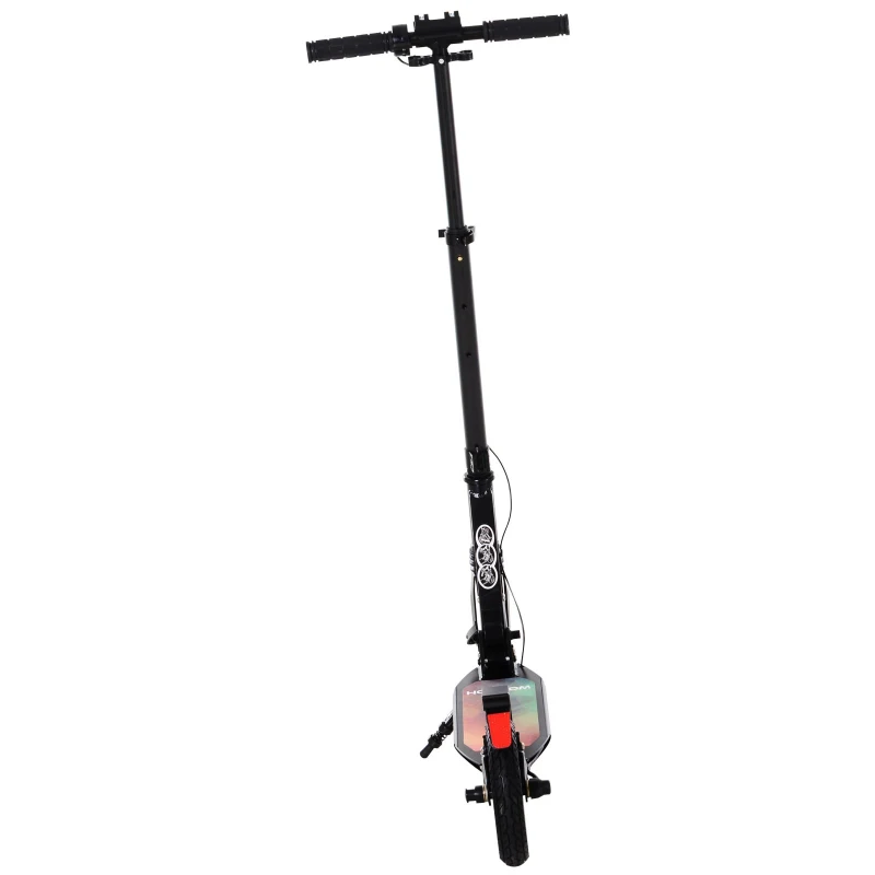 HOMCOM Patinete Eléctrico para Mayores de 14 Años E-Scooter Plegable Manillar Ajustable 12 km/h Batería Recargable 22,6V Monopatín 150W Carga 100kg