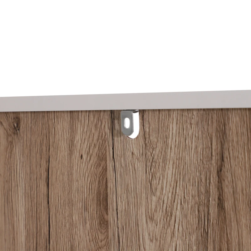 HOMCOM Armario Gabinete Consola Mueble Aparador Organizador de Almacenaje Multiusos de Cocina Comedor Salón con Cajón y Estantes 48x40x123cm