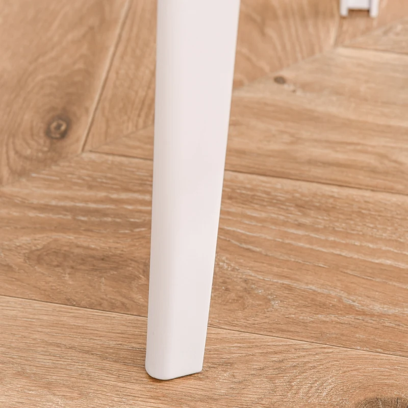 HOMCOM Juego Infantil de Mesa y 2 Sillas de Actividad con Respaldo y Cantos de Pulido Redondo para Niños de +2 Años Diseño Ergonómico 76,5x54,5x49,5 cm Multicolor