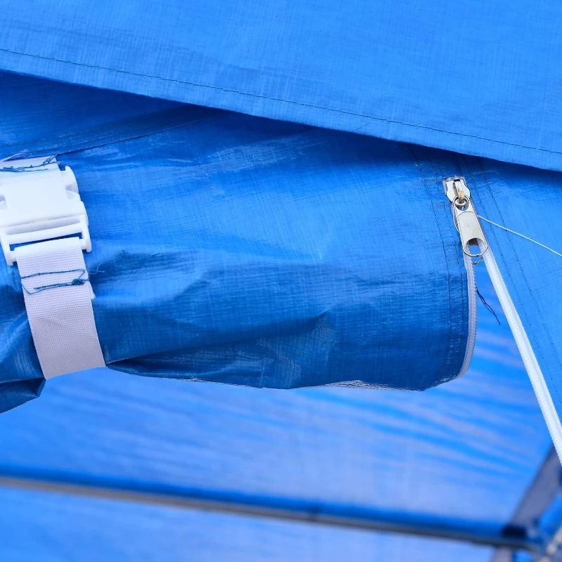 Carpa 6x4x2.8m Acero Galvanizado Pabellon Recepcion Boda Gazebo Cenador
