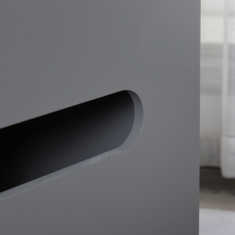 PawHut Double-Decker Cat Litter Box 2 Story Pet Crate Luxury Toilet House, Grey