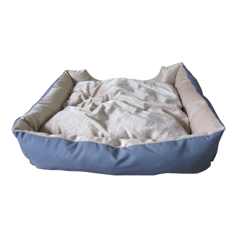 Cama con Cojin para Mascota Perro Gato Mascotas 72x60x18 cm Suave y Lavable