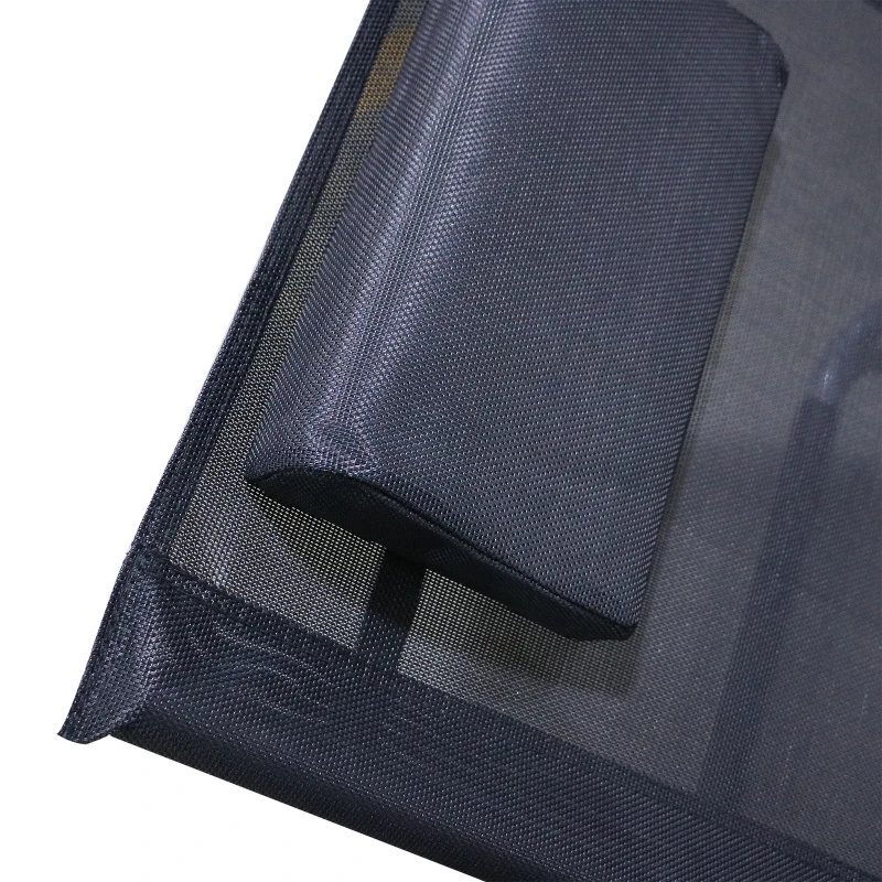 Outsunny Tumbona Curvada Diseño Ergonómico Hamaca de Jardín Patio Marco Aluminio Tela de Textilene Carga 160kg