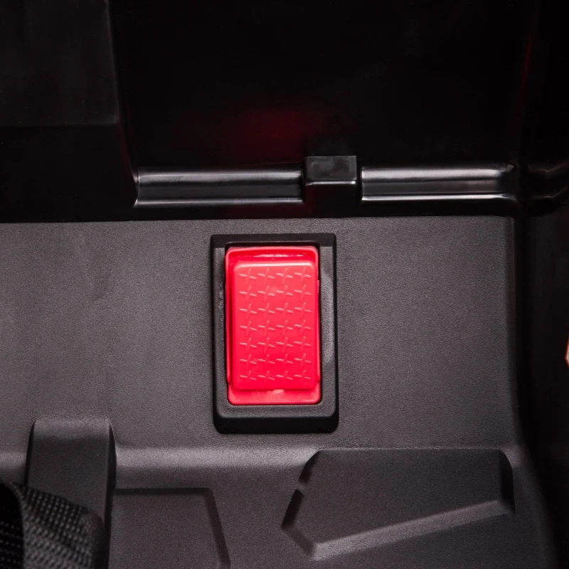 HOMCOM Quad Eléctrico para Niños de +3 Años Quad batería niño Cuatrimonio con Control Remoto Buggy con Faros y Música 118x76x104 cm Rojo