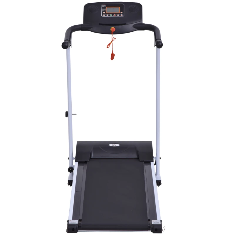 HOMCOM Cinta de Andar y Correr Eléctrica Plegable con 9 Programas Motorizado Pantalla LCD Pendiente Ajustable Velocidad 1-6 km/h Máquina de Correr 60x133x117 cm Negro