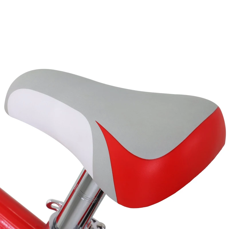 HOMCOM Bicicleta sin Pedales Sillín Regulable 31-45cm Recomendado para niños + 2 Años Rueda de Goma Carga 25kg 65x33x46cm Rojo