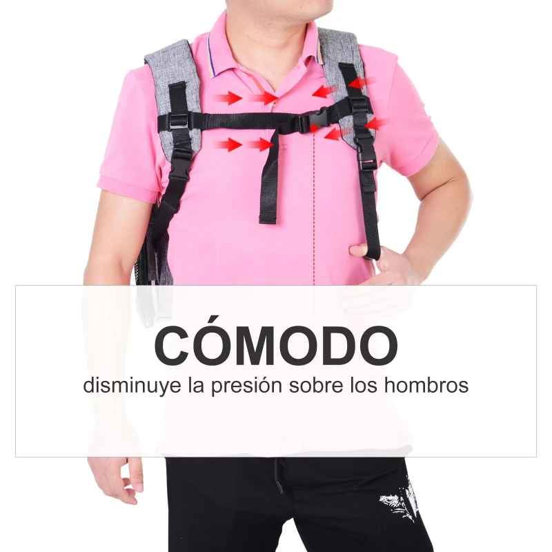 PawHut Transportin Carrito Perro 2 en 1 Mochila Carrito Plegable 35x25x45cm Mascotas Perro Gato