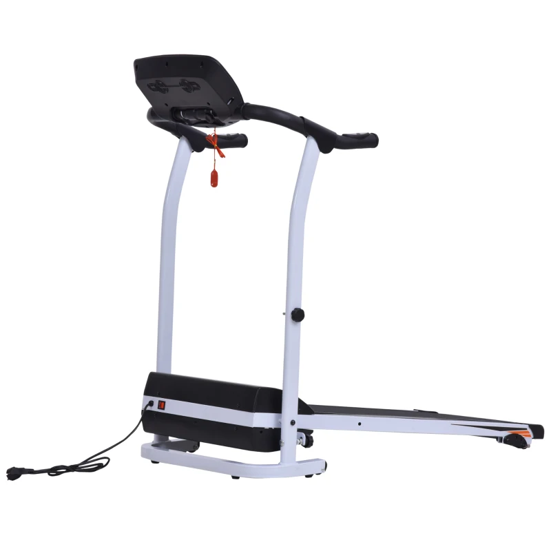 HOMCOM Cinta de Andar y Correr Eléctrica Plegable con 9 Programas Motorizado Pantalla LCD Pendiente Ajustable Velocidad 1-6 km/h Máquina de Correr 60x133x117 cm Negro