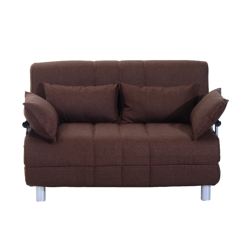 Sofa Cama Plegable 122x82x81cm Marron Cama 190x120x25cm