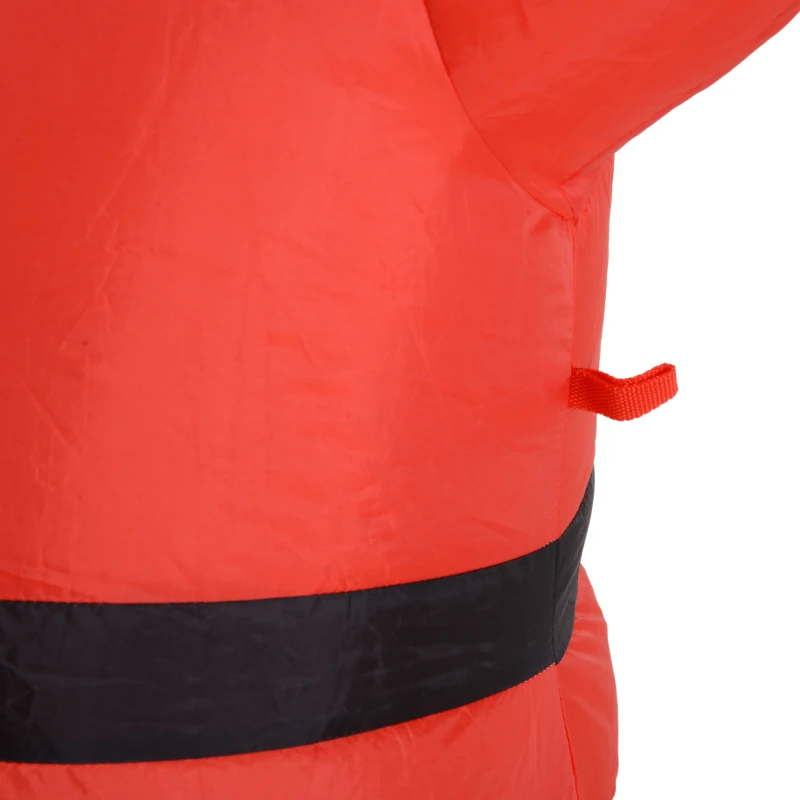 HOMCOM Santa Claus Inflable 1.2m Papá Noel Hinchable Decoración Navidad Iluminación LED con inflador para Interior Exterior 80x40x120cm