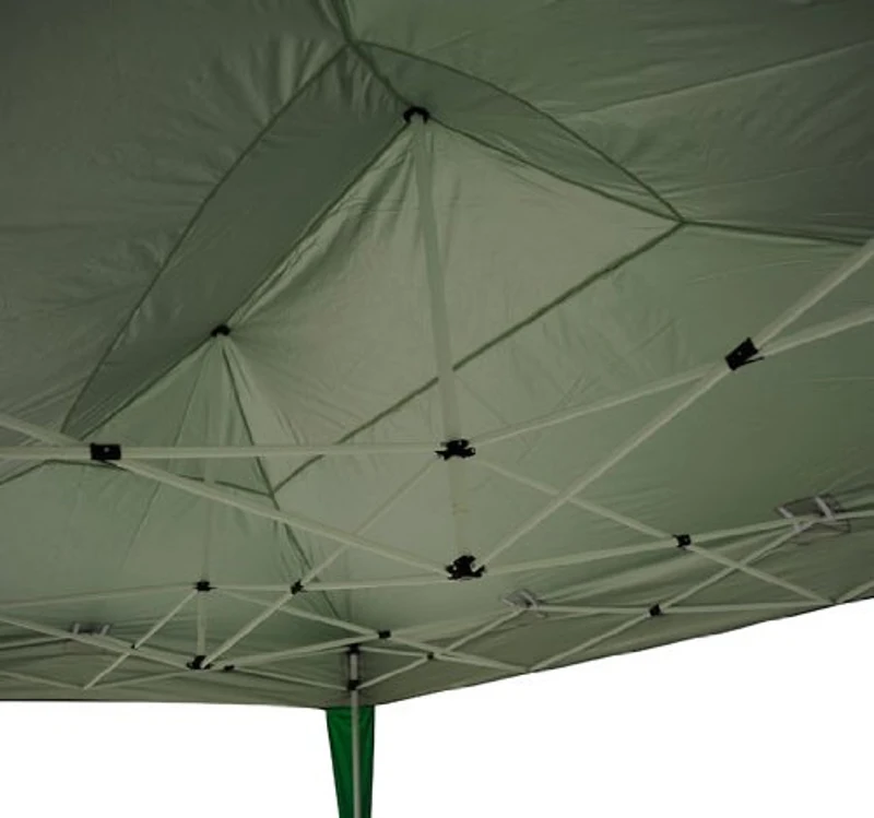 Carpa 3x4,5m Plegable en Acordeon 3 Paneles Laterales Verde Pabellon Gazebo Cenador