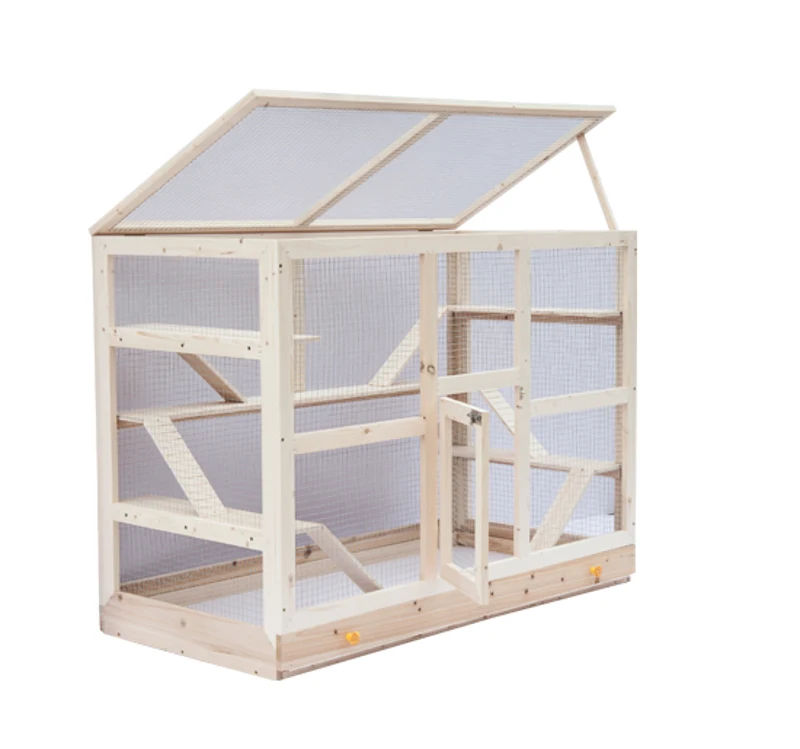 Jaula 115x60x90cm Madera Hamster Raton Conejo Chinchilla Roedores Madera NUEVO