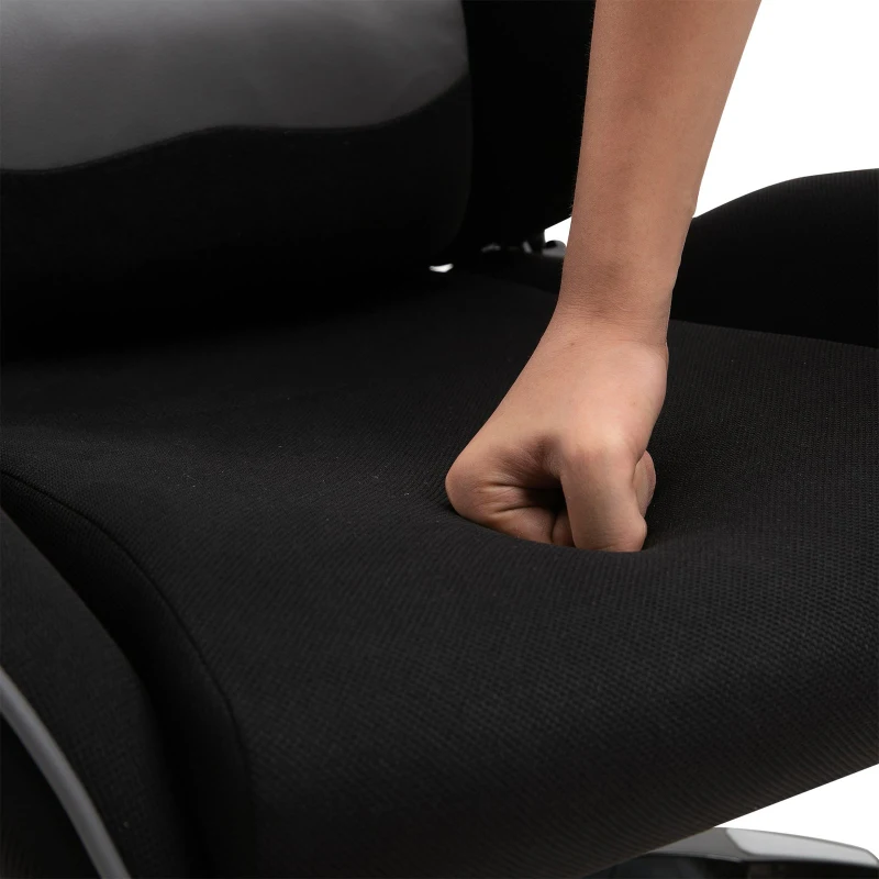 Vinsetto Silla Gaming de Ordenador Silla Gamer Profesional Ergonómica de Oficina Reclinable Altura Inclinación Ajustable 64x70x120-127cm Gris PU