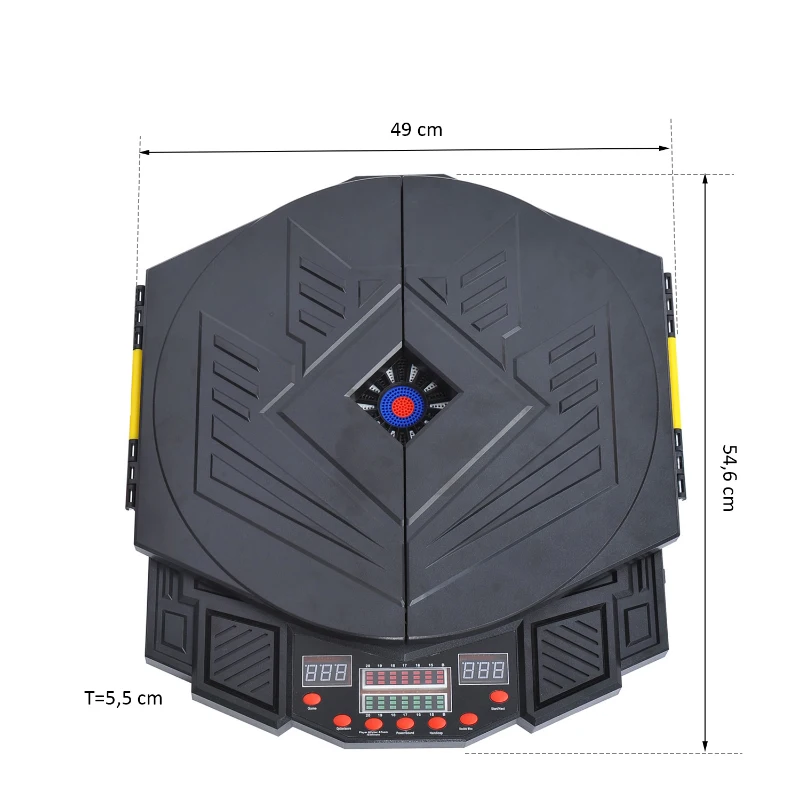 HOMCOM Diana Electronica Digital + 12 Dardos 8 Jugadores 27 juegos 216 variantes Sonido